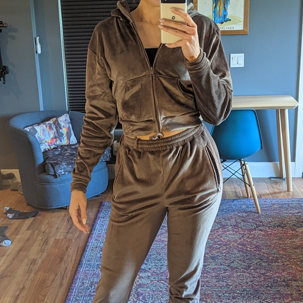 Skims Velour Two Piece